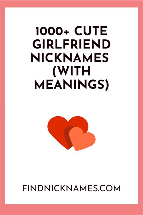 gf cute|1000+ Cute Nicknames For Your Girlfriend (With Meanings).